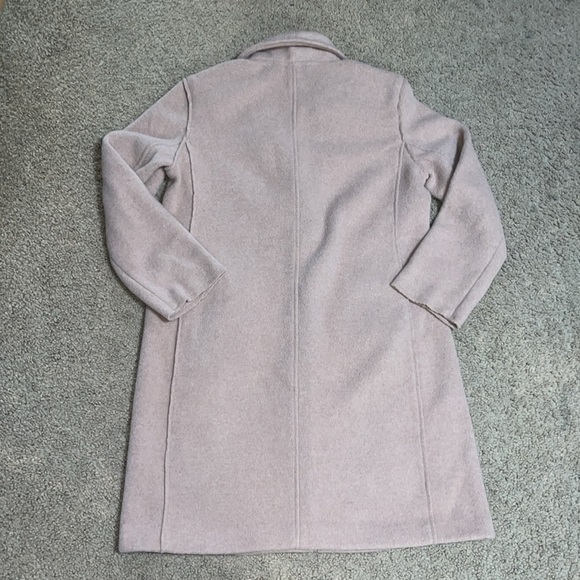 J. Crew Boiled Wool Topcoat Single Breasted Coat Pink Blush 4 - Picture 7 of 10
